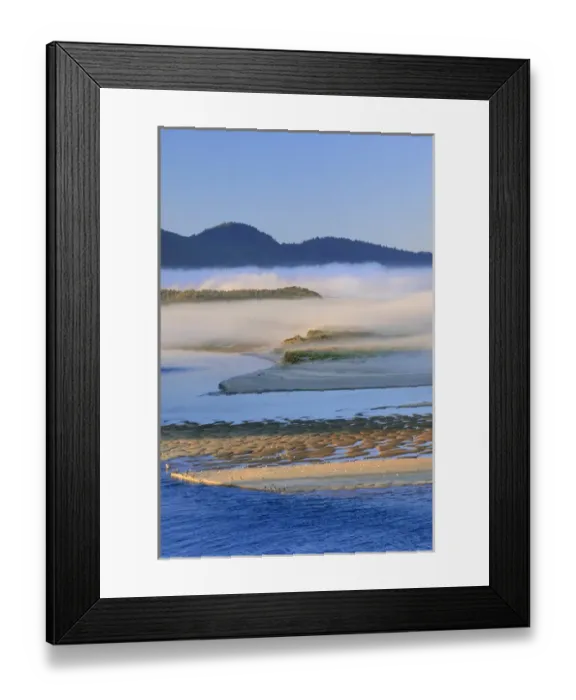 Framed Print : USA, Oregon. Fog over Netarts Bay. Credit as: Steve Terrill  /  Jaynes Gallery  /  DanitaDelimont
