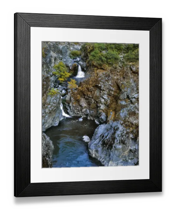 Framed Print : USA, Oregon. Stair Creek Falls along the Rogue River Framed Print : USA, Oregon. Stair Creek Falls along the Rogue River