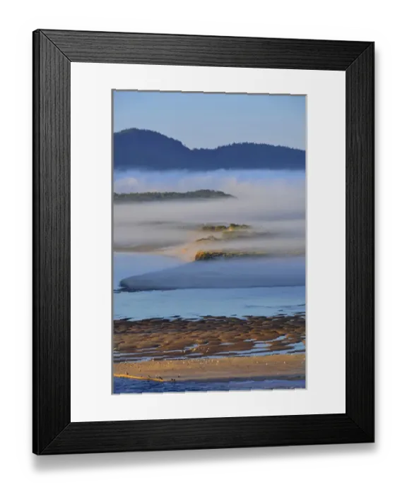 Framed Print : USA, Oregon. Morning fog over Netarts Bay Framed Print : USA, Oregon. Morning fog over Netarts Bay