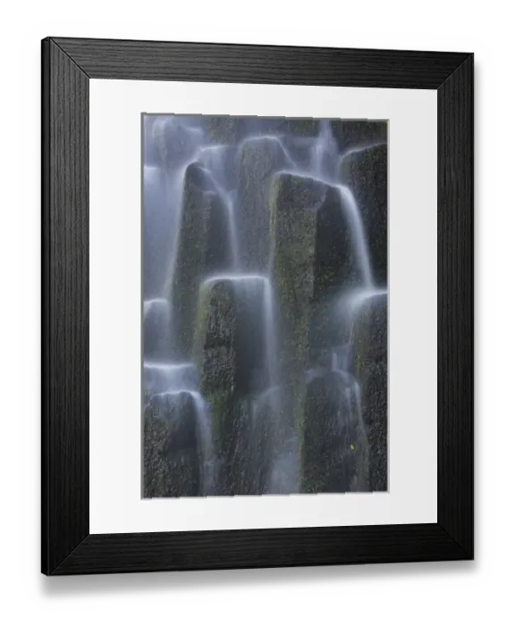 Framed Print : USA, Oregon, Proxy Falls. Waterfalls over basalt columns Framed Print : USA, Oregon, Proxy Falls. Waterfalls over basalt columns