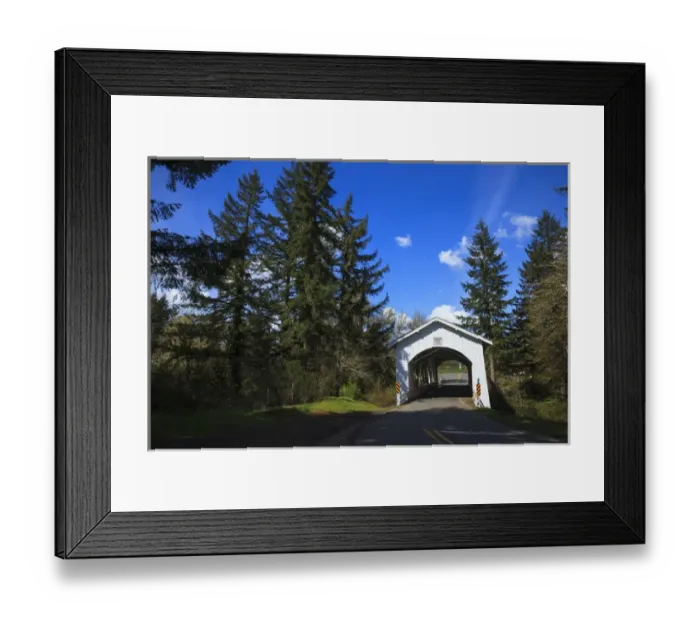 Framed Print : USA, Oregon, Hannah Bridge