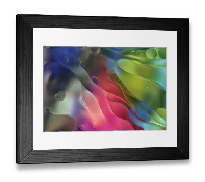 Framed Print : USA, Pennsylvania, Erie. Oil abstract. Credit as: Ellen Anon  /  Jaynes Gallery  /  DanitaDelimont