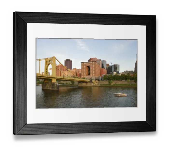Framed Print : USA, Pennsylvania, Pittsburgh. Boating in front of the Renaissance Pittsburgh Hotel Framed Print : USA, Pennsylvania, Pittsburgh. Boating in front of the Renaissance Pittsburgh Hotel