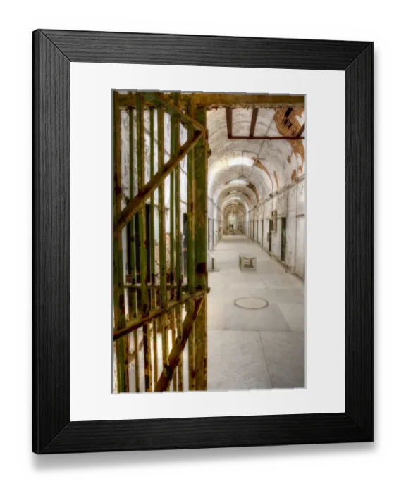 Framed Print : USA, Pennsylvania, Philadelphia, Eastern State Penitentiary. Interior of abandoned prison Framed Print : USA, Pennsylvania, Philadelphia, Eastern State Penitentiary. Interior of abandoned prison