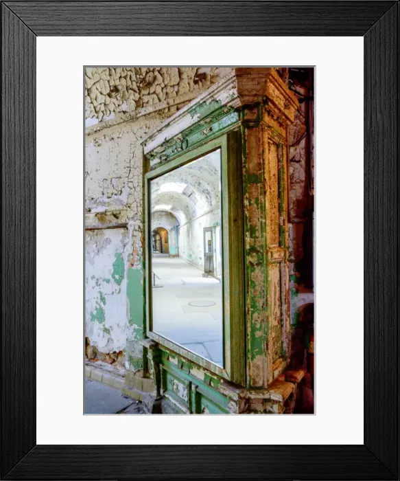 Framed Print : USA, Pennsylvania, Philadelphia, Eastern State Penitentiary. Interior of abandoned prison