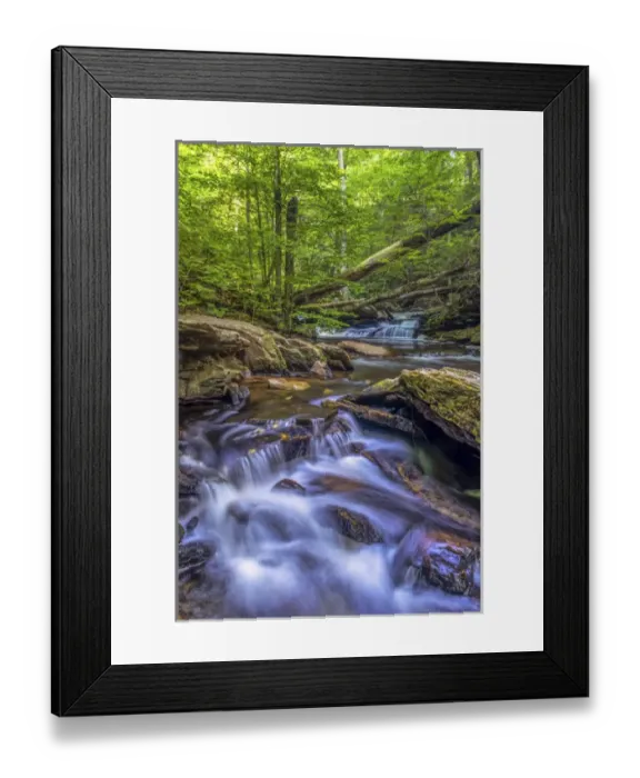 Framed Print : USA, Pennsylvania, Benton, Ricketts Glen State Park. Kitchen Creek cascade. Credit as Framed Print : USA, Pennsylvania, Benton, Ricketts Glen State Park. Kitchen Creek cascade. Credit as