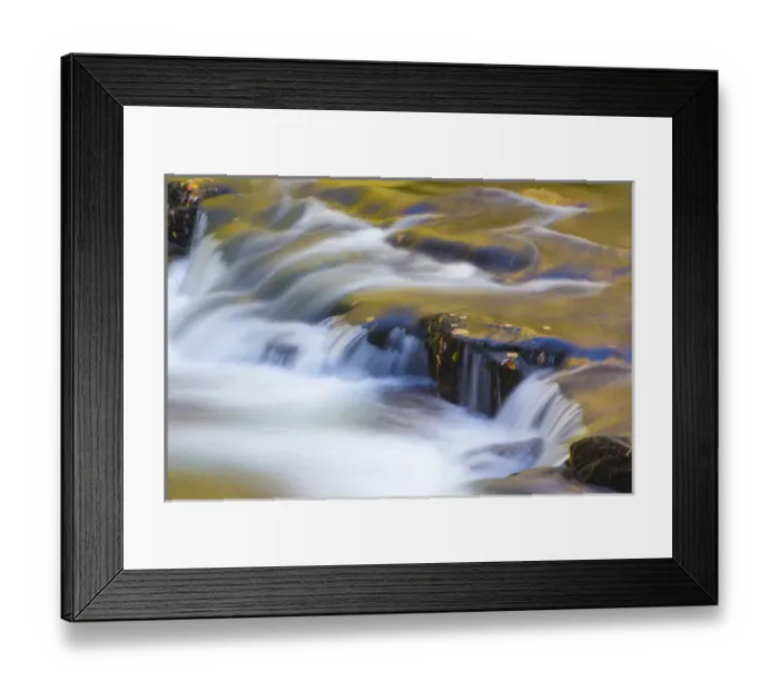 Framed Print : USA, Tennessee, Cherokee National Forest. Golden reflections on North River. Credit as Framed Print : USA, Tennessee, Cherokee National Forest. Golden reflections on North River. Credit as