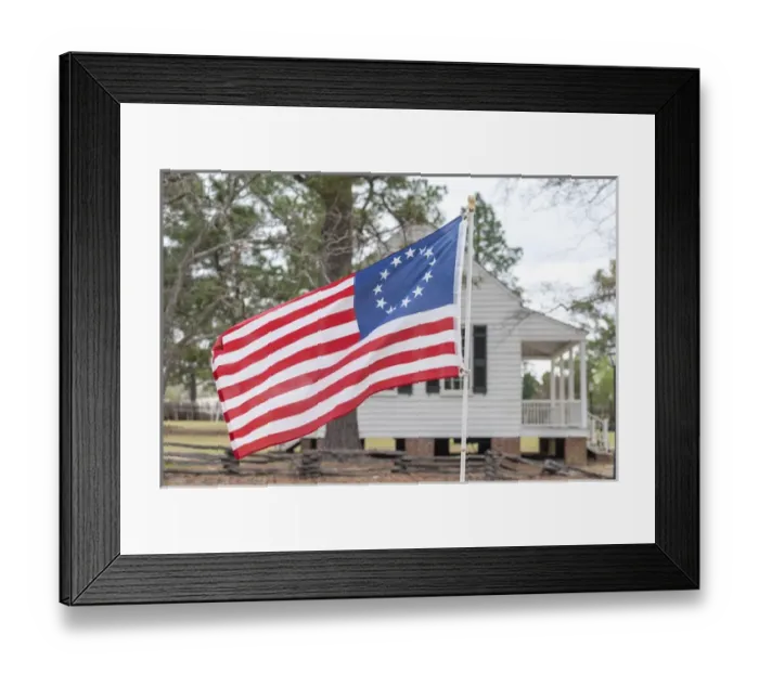 Framed Print : USA, South Carolina, Camden, Historic Camden, Betsy Ross flag, Craven House Framed Print : USA, South Carolina, Camden, Historic Camden, Betsy Ross flag, Craven House