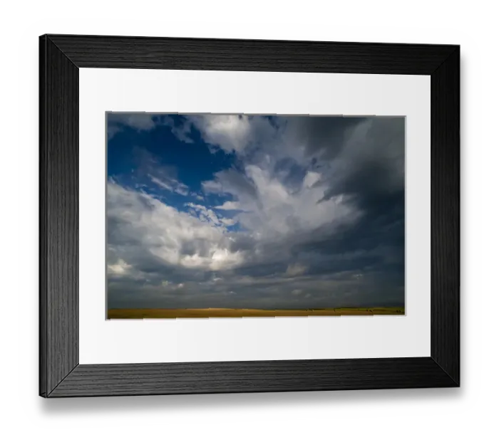 Framed Print : North America, USA, South Dakota, Summer morning massive cloud formations over wheat Framed Print : North America, USA, South Dakota, Summer morning massive cloud formations over wheat