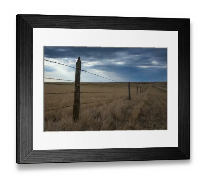 Framed Print : Fence in the Savanah near the Minuteman nuclear missile site, South Dakota, USA Framed Print : Fence in the Savanah near the Minuteman nuclear missile site, South Dakota, USA