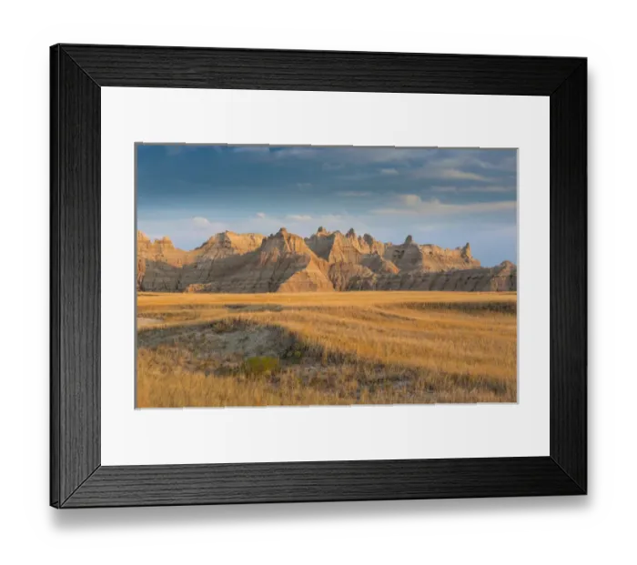 Framed Print : Badlands National Park, South Dakota, USA