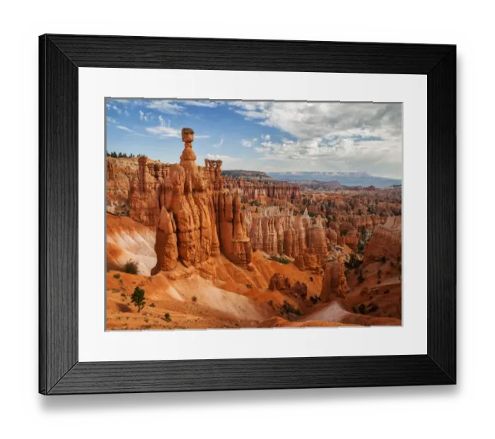 Framed Print : USA, Utah, Bryce Canyon National Park, Thors Hammer rises above other hoodoos Framed Print : USA, Utah, Bryce Canyon National Park, Thors Hammer rises above other hoodoos