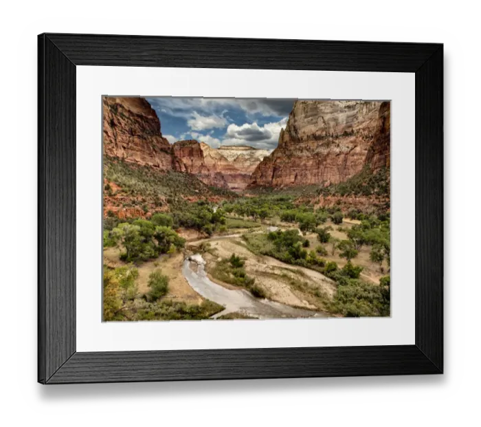 Framed Print : USA, Utah, Zion National Park, View along the Virgin River Framed Print : USA, Utah, Zion National Park, View along the Virgin River