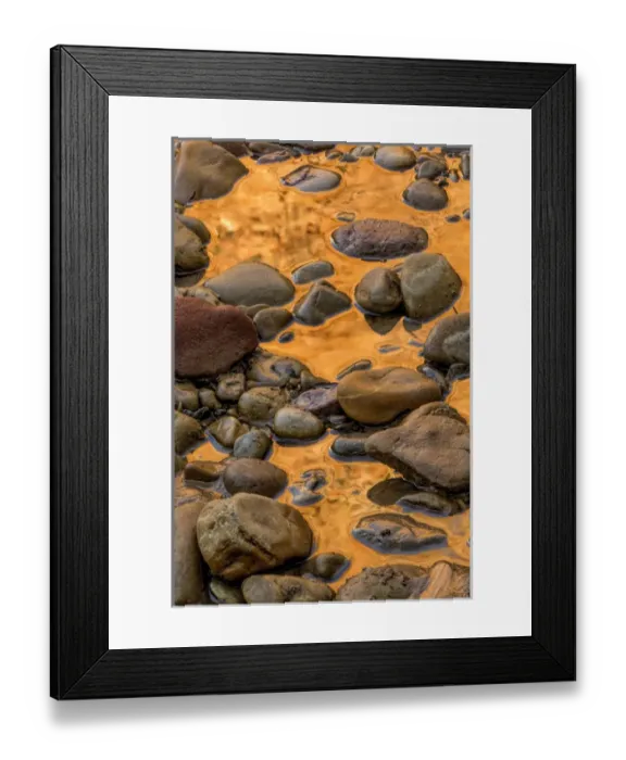 Framed Print : USA, Utah, Zion National Park. Rocks in water