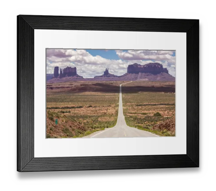 Framed Print : USA, Utah, Monument Valley Navajo Tribal Park. Road through park landscape. Credit as Framed Print : USA, Utah, Monument Valley Navajo Tribal Park. Road through park landscape. Credit as