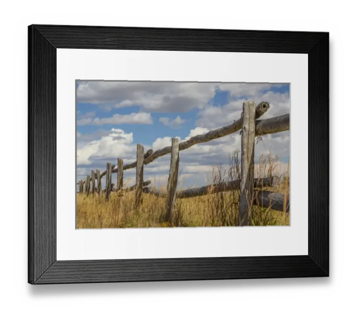 Framed Print : USA, Utah, Manti-La Sal National Forest. Old wooden fence