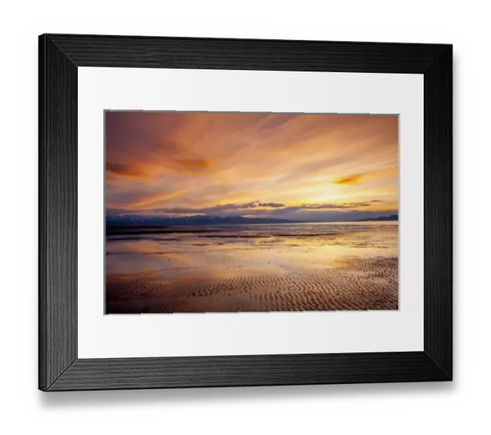 Framed Print : Sunset over Great Salt Lake looking west toward Lakeside Mountains and Stansbury Island Framed Print : Sunset over Great Salt Lake looking west toward Lakeside Mountains and Stansbury Island
