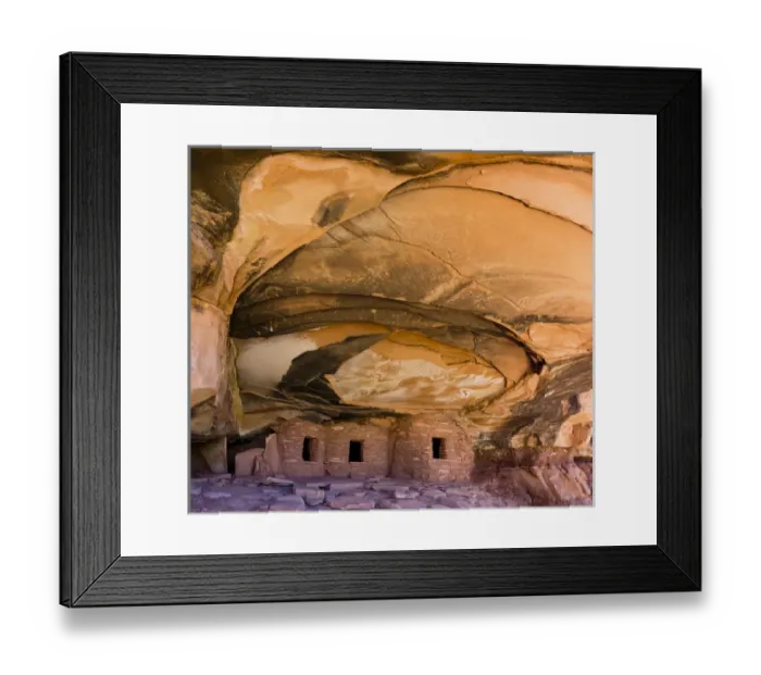 Framed Print : USA, Utah, Blanding. Fallen Roof Ruin in Road Canyon on Cedar Mesa Framed Print : USA, Utah, Blanding. Fallen Roof Ruin in Road Canyon on Cedar Mesa