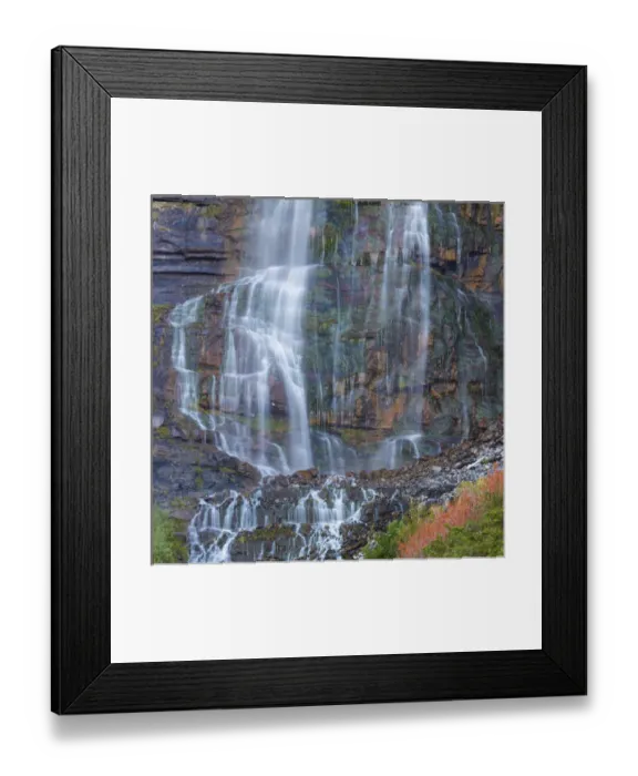 Framed Print : USA, Utah, Wasatch Mountains. View of Bridal Veil Falls Framed Print : USA, Utah, Wasatch Mountains. View of Bridal Veil Falls