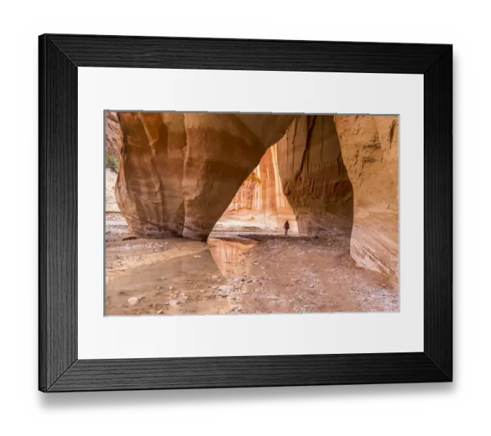 Framed Print : Hiking at Slide Arch in Paria Canyon - Vermillion Cliffs Wilderness, Southern Utah Framed Print : Hiking at Slide Arch in Paria Canyon - Vermillion Cliffs Wilderness, Southern Utah