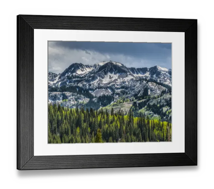 Framed Print : Brighton Ski Resort from Guardsmans pass road Framed Print : Brighton Ski Resort from Guardsmans pass road