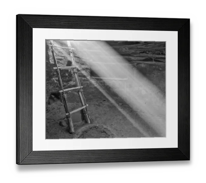 Framed Print : Ancient Kiva With Ladder Cedar Mesa Utah USA