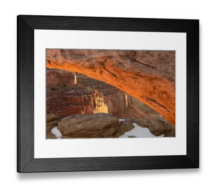 Framed Print : USA Utah Sunrise at Mesa Arch Canyonlands National Park