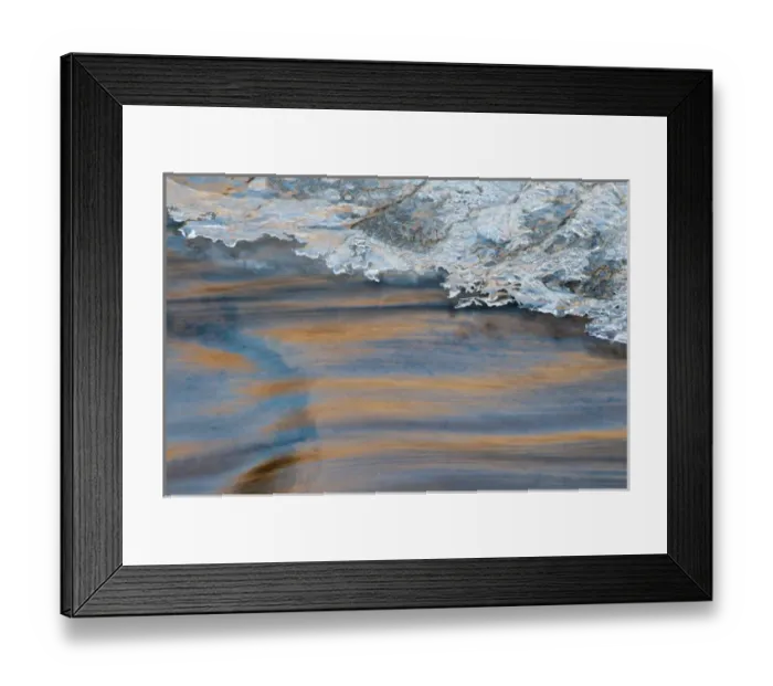 Framed Print : North America, USA, Utah. Abstract frozen ice pattern and waters of Mill Creek, Moab, UT Framed Print : North America, USA, Utah. Abstract frozen ice pattern and waters of Mill Creek, Moab, UT