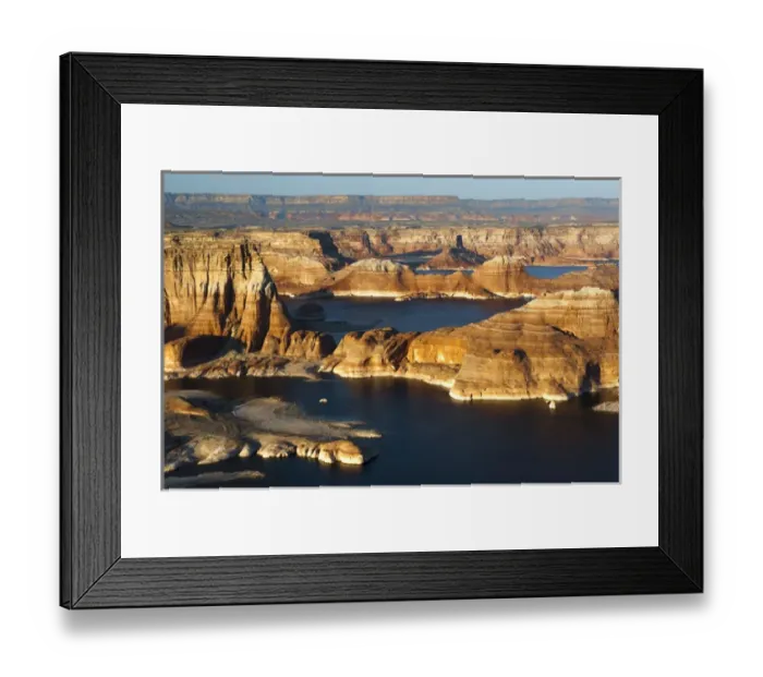 Framed Print : North America, USA, Utah, Glen Canyon National Recreation Area. View from Alstrom Point Overlook
