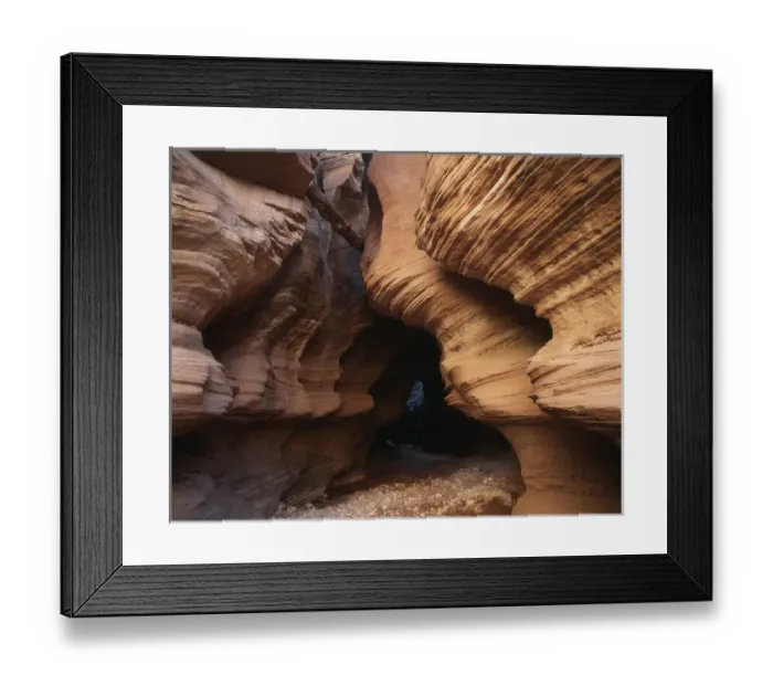 Framed Print : USA, Utah, View of sandstone Buckskin Gulch