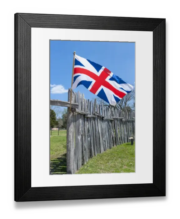 Framed Print : USA, Virginia, Jamestown, palisades