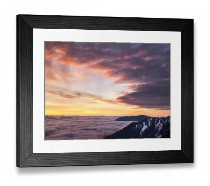 Framed Print : USA, Washington, Olympic National Park, View at dawn looking northeast from road Framed Print : USA, Washington, Olympic National Park, View at dawn looking northeast from road