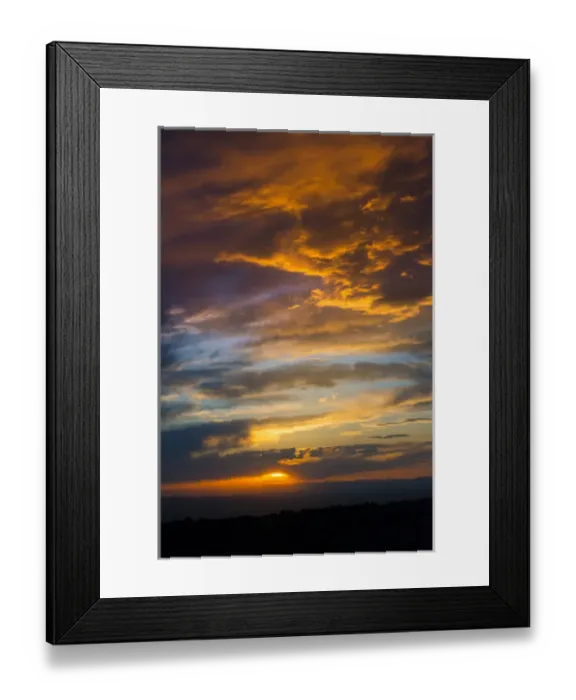 Framed Print : North America, USA, Utah, Colorado Plateau. Sunset ifrom an overlook n the Manti-LaSal Forest