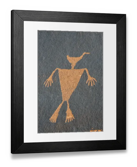 Framed Print : North America, USA, Utah. Duck Headed Man Petroglyph, Cedar Mesa, UT Framed Print : North America, USA, Utah. Duck Headed Man Petroglyph, Cedar Mesa, UT