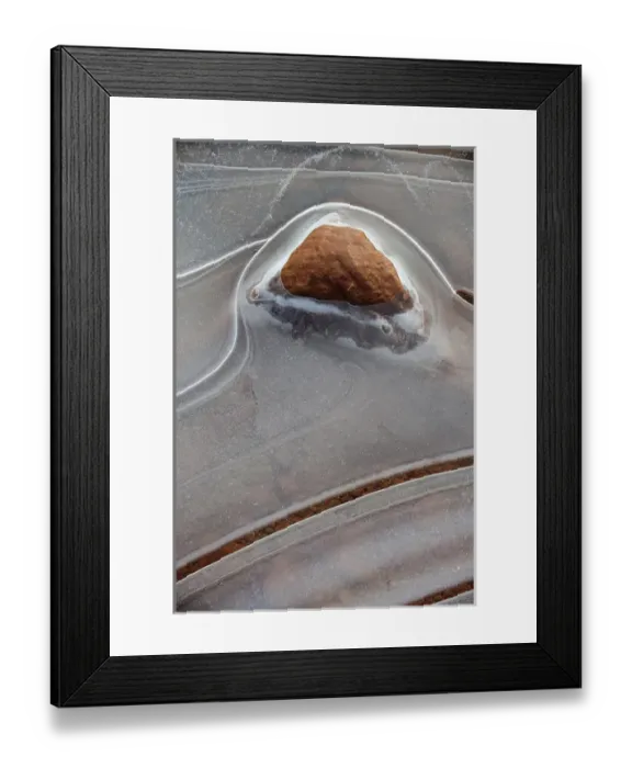 Framed Print : North America, USA, Utah, Natural Bridges National Monument. Rock embedded with frozen ice pattern Framed Print : North America, USA, Utah, Natural Bridges National Monument. Rock embedded with frozen ice pattern