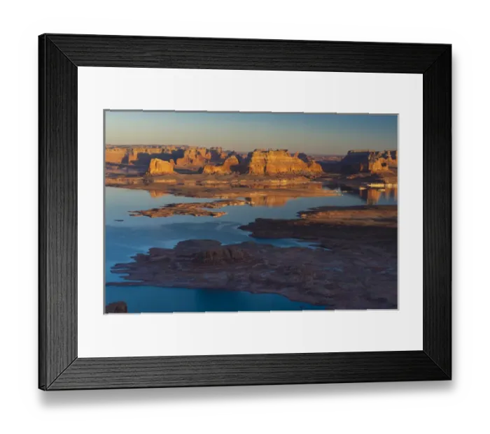 Framed Print : North America, USA, Utah, Glen Canyon National Recreation Area. View from Alstrom Point Overlook