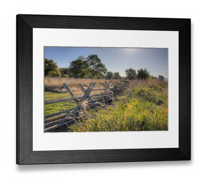 Framed Print : USA, WA, Walla Walla. Oregon Trail Fence at Whitman Mission Framed Print : USA, WA, Walla Walla. Oregon Trail Fence at Whitman Mission