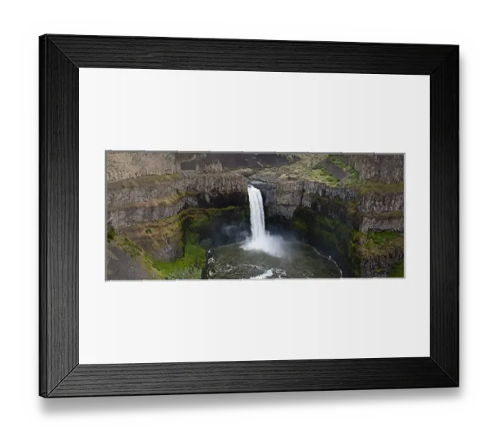 Framed Print : USA, WA, Palouse Falls State Park. Panoramic