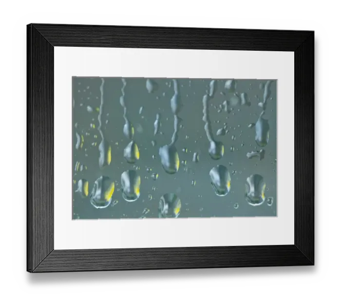 Framed Print : USA, Washington, Seabeck. Raindrops on a window Framed Print : USA, Washington, Seabeck. Raindrops on a window
