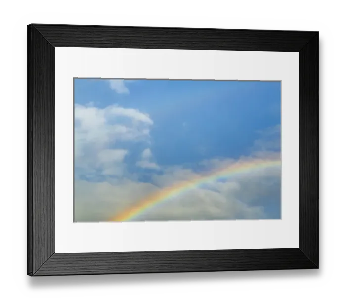 Framed Print : USA, Washington, Seabeck. Rainbow in light rainfall Framed Print : USA, Washington, Seabeck. Rainbow in light rainfall