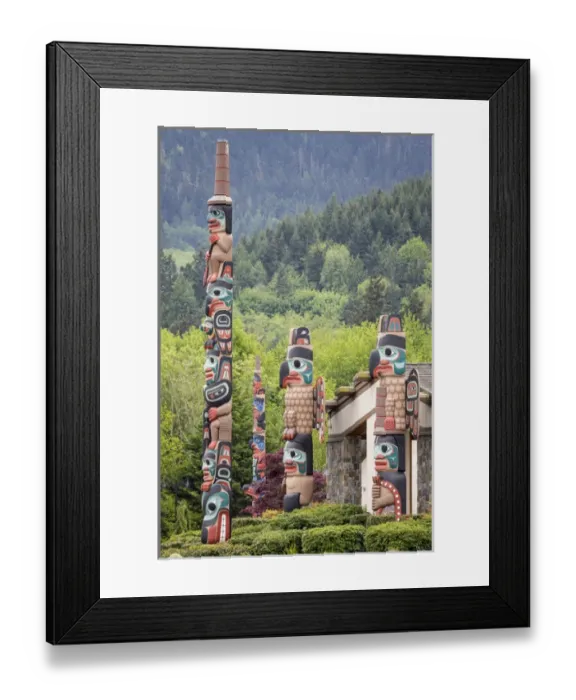 Framed Print : USA, Washington, Jamestown. Totem art. (PR) Credit as: Don Paulson / Jaynes Gallery Framed Print : USA, Washington, Jamestown. Totem art. (PR) Credit as: Don Paulson / Jaynes Gallery