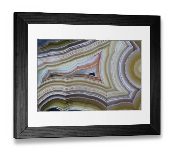 Framed Print : Banded Agate Sammamish Washington