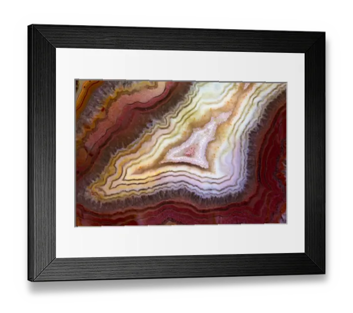 Framed Print : Banded Agate Sammamish Washington Framed Print : Banded Agate Sammamish Washington
