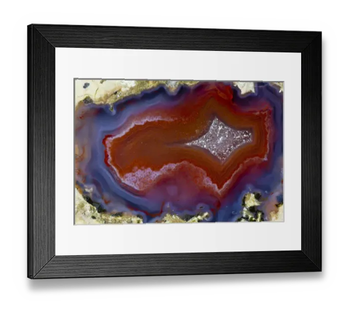 Framed Print : Banded Agate Sammamish Washington Framed Print : Banded Agate Sammamish Washington