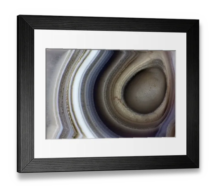 Framed Print : Banded Agate Sammamish Washington Framed Print : Banded Agate Sammamish Washington