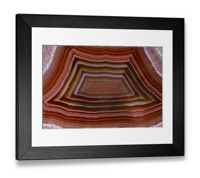 Framed Print : Banded Agate Sammamish Washington