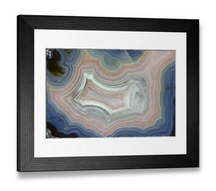 Framed Print : Banded Agate Sammamish Washington