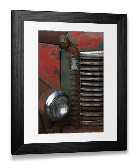 Framed Print : North America, USA, Vermont. Rusting abandoned vintage International Truck, detail Framed Print : North America, USA, Vermont. Rusting abandoned vintage International Truck, detail