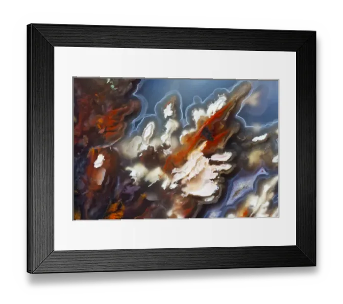 Framed Print : Plume Agate, Sammamish Washington Framed Print : Plume Agate, Sammamish Washington