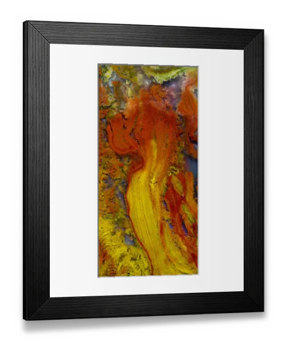 Framed Print : Flame Agate, Sammamish, WA Framed Print : Flame Agate, Sammamish, WA